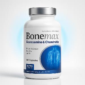 BoneMax Glucosamine Chondroitin High Strength with Vitamin C 120 Capsules Made in The UK
