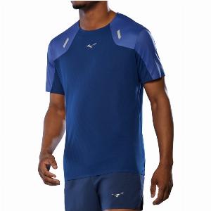 Tshirt Mizuno Tech Light Bleu Taille XL